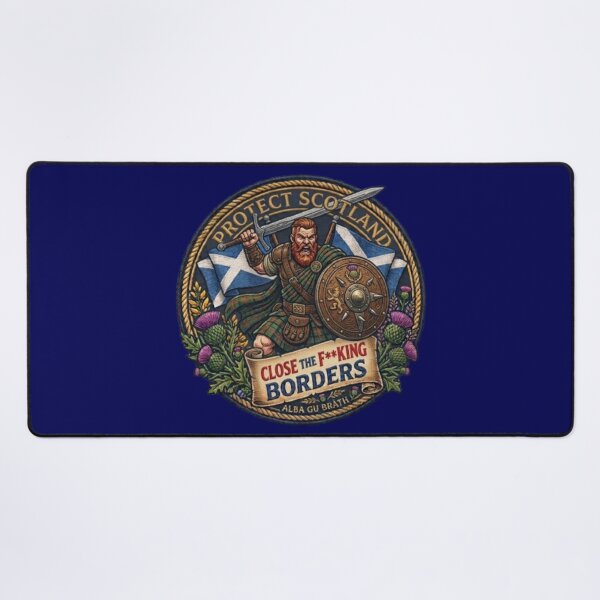 Item preview, Protect Scotland Close the F**KING BORDERS designed and sold by Kirrindy Designs.
