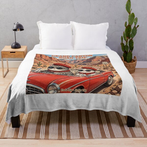 Item preview, Freda and Junior Grand Canyon Road Trip - Kawaii USA Route 66 Cats designed and sold by MAISON SYLVIE.