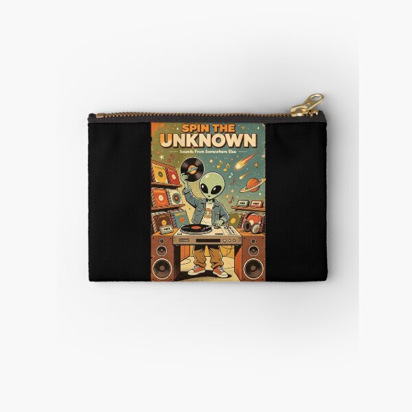Item preview, Spin The Unknown Alien DJ Vinyl Poster designed and sold by NatalieJeans.