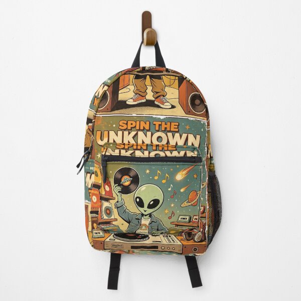 Item preview, Spin The Unknown Alien DJ Vinyl Poster designed and sold by NatalieJeans.