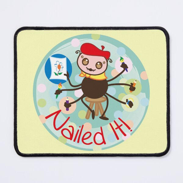 Item preview, Cute Spider with Nailed it letters designed and sold by Konopikyu.