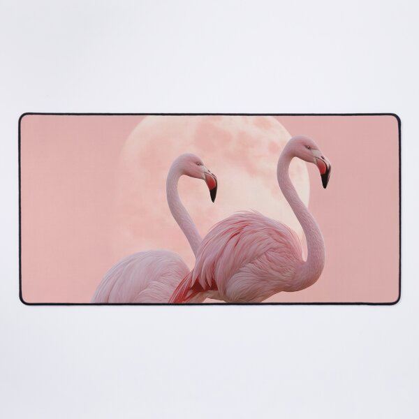 Item preview, Pink Moon Flamingo Romance designed and sold by artsandsoul.