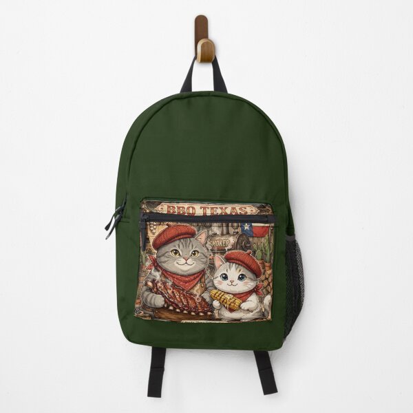 Item preview, Freda and Junior BBQ Texas - Kawaii Texas Grill Cats designed and sold by MAISON SYLVIE.