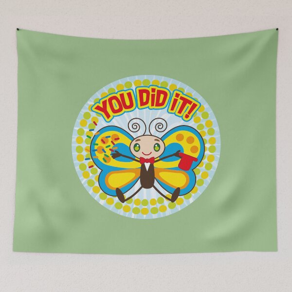 Item preview, Cute Butterfly with You did it letters designed and sold by Konopikyu.