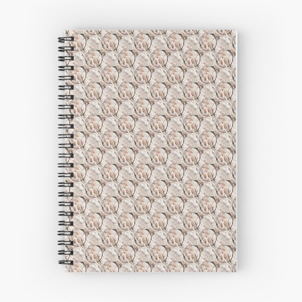 Item preview, Black Circle Grunge Pattern on Beige designed and sold by Artistestella.