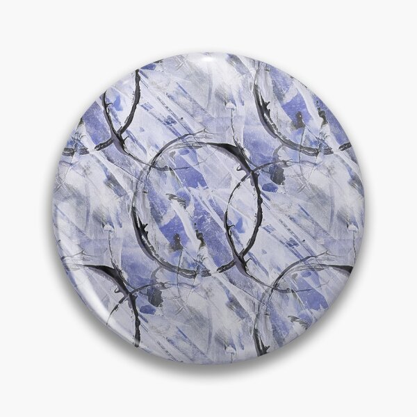 Item preview, Black Circle Grunge Pattern on Blue designed and sold by Artistestella.