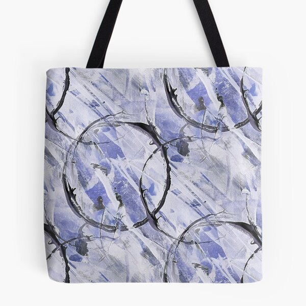 Item preview, Black Circle Grunge Pattern on Blue designed and sold by Artistestella.