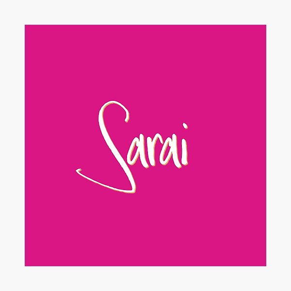 Item preview, SARAI personalized type design designed and sold by CharlottePlaceArt.