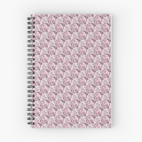 Item preview, Black Circle Grunge Pattern on Pink designed and sold by Artistestella.