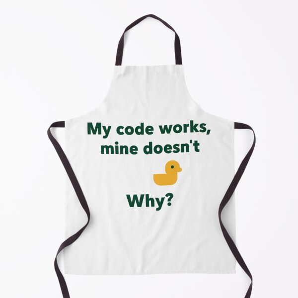 Item preview, My Code Works, Mine Doesn't: Funny Programmer Quote With Rubber Duck Debugging Illustration designed and sold by KanDa-Shop.