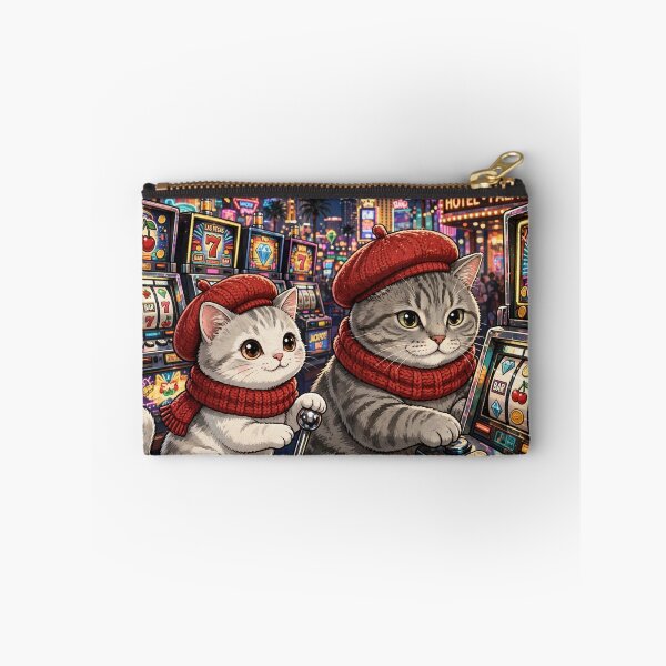 Item preview, Freda and Junior Las Vegas Neon Night - Kawaii Casino Cats designed and sold by MAISON SYLVIE.