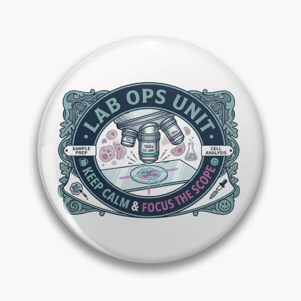 Item preview, Lab Ops Unit Keep Calm Focus The Scope Medical Lab designed and sold by CyberPunkSpace.