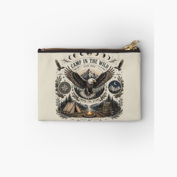 Item preview, Camp In The Wild Majestic Eagle Vintage Poster  designed and sold by Skyrocketz.