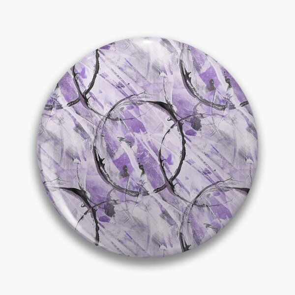 Item preview, Black Circle Grunge Pattern on Purple designed and sold by Artistestella.