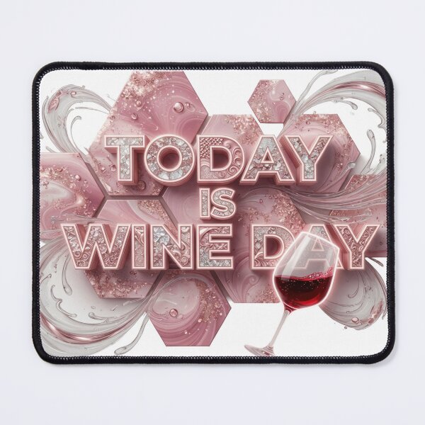 Item preview, Sleek TODAY IS WINE DAY designed and sold by dazzlemakers.