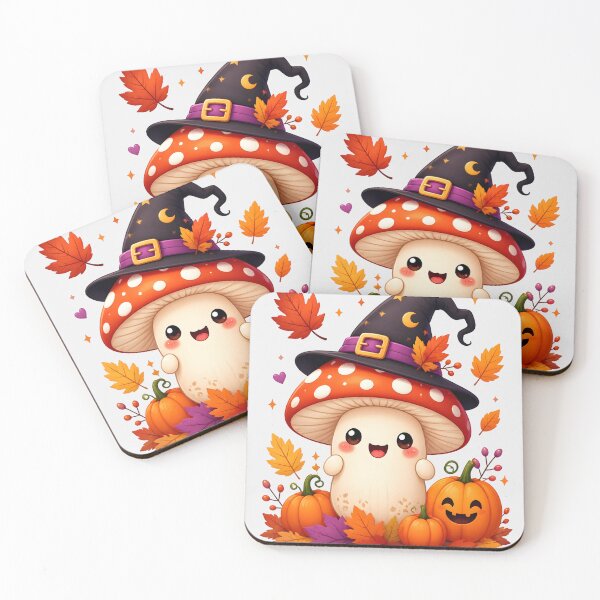 Item preview, Kawaii Mushroom Halloween designed and sold by naragon4289.