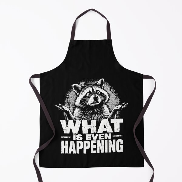 Item preview, What Is Even Happening – Funny Confused Raccoon Sarcastic Humor Design designed and sold by PosiMCreations.