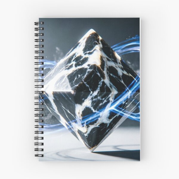 Item preview, Black Cube Blue Energy Orbit designed and sold by IntelliMindDesigns.