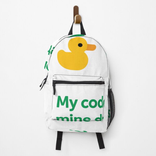 Item preview, Funny Programmer Design: Rubber Duck Debugging Quote 'My Code Works, Mine Doesn't — Why?' designed and sold by KanDa-Shop.