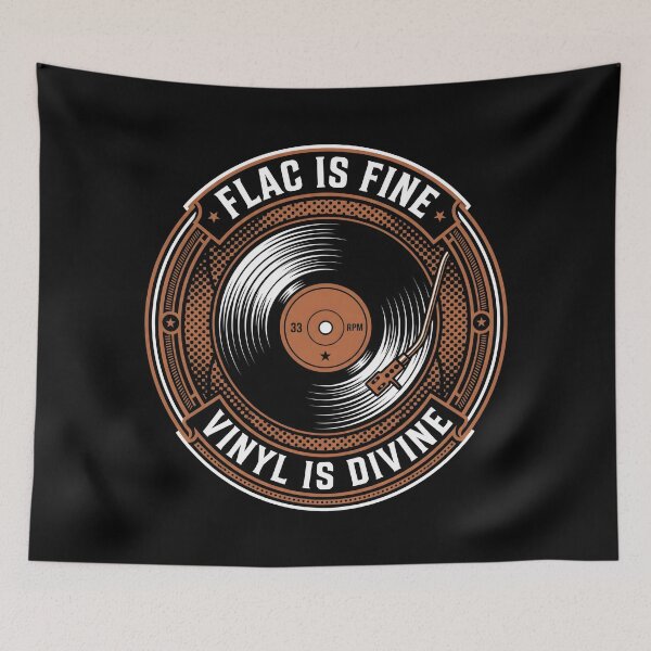 Item preview, FLAC Is Fine Vinyl Is Divine - Audiophile Record Collector designed and sold by SplashTastic.