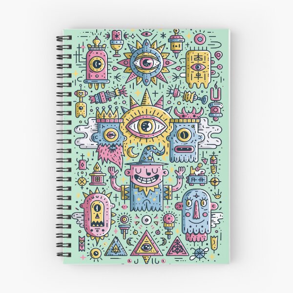 Item preview, Mystic Doodle Creatures Surreal Art Design designed and sold by Romgora.