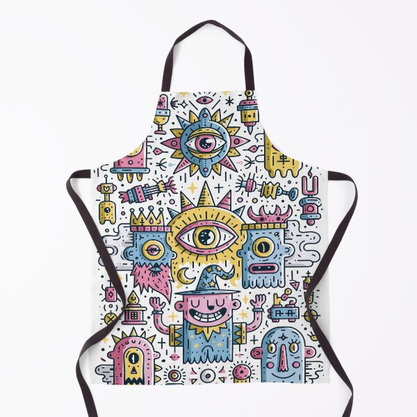 Item preview, Mystic Doodle Creatures Surreal Art Design designed and sold by Romgora.