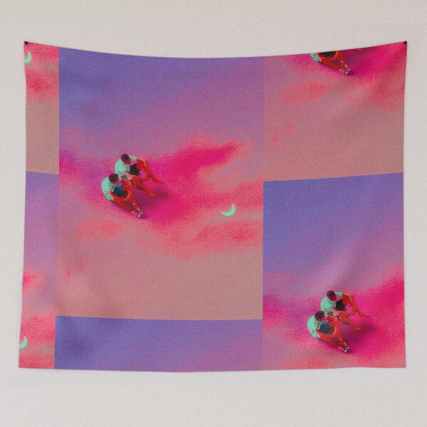 Item preview, Pink Moon Dreamscape Surreal Digital Collage designed and sold by puellamare.