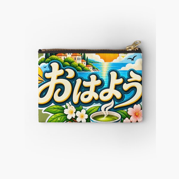 Item preview, Ohayou Japanese Good Morning – Sunrise & Tea Design designed and sold by MindForgeDesign.