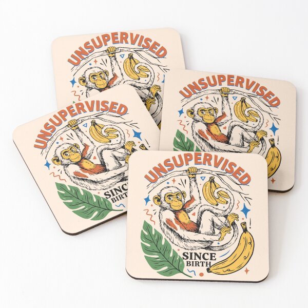 Item preview, Unsupervised Since Birth Monkey designed and sold by Sezee.