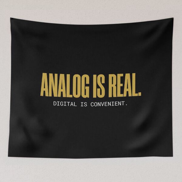 Item preview, Analog Is Real Digital Is Convenient - Music Producer designed and sold by SplashTastic.