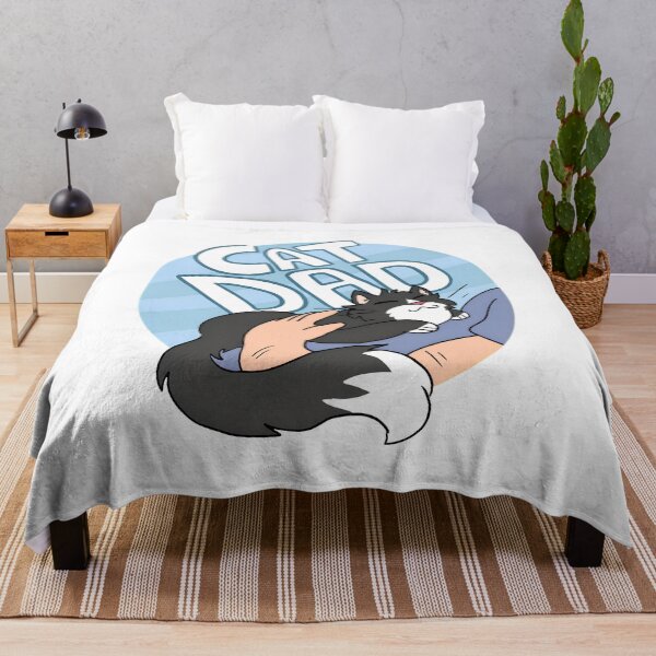 Item preview, Cat Dad Holding Fluffy Cat Text Art designed and sold by Dmo3HarkoArt.