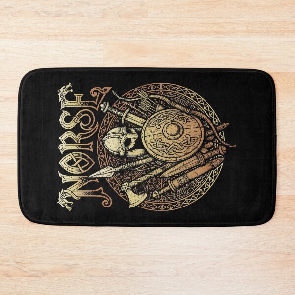 Item preview, Norse Mythology Viking Warrior Weapons Vintage Runes designed and sold by GrandeDuc.