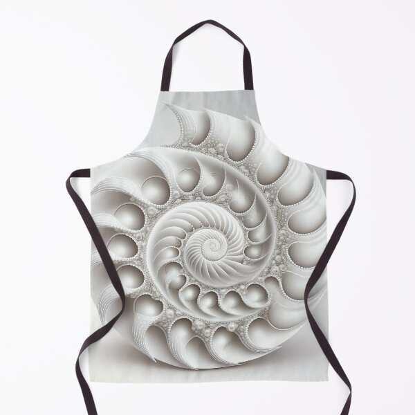 Item preview, White Sculptural Nautilus Minimalist Fibonacci Art designed and sold by RAGANADesign.