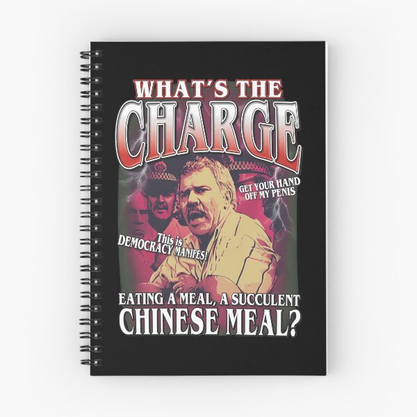 Item preview, Retro Charge Meal Quote Dialogue Graphic designed and sold by Loopdrawings.