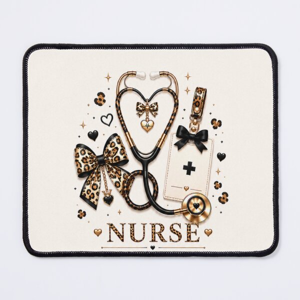Item preview, Leopard Print Nurse – Wild About Caring designed and sold by HO•Designs.