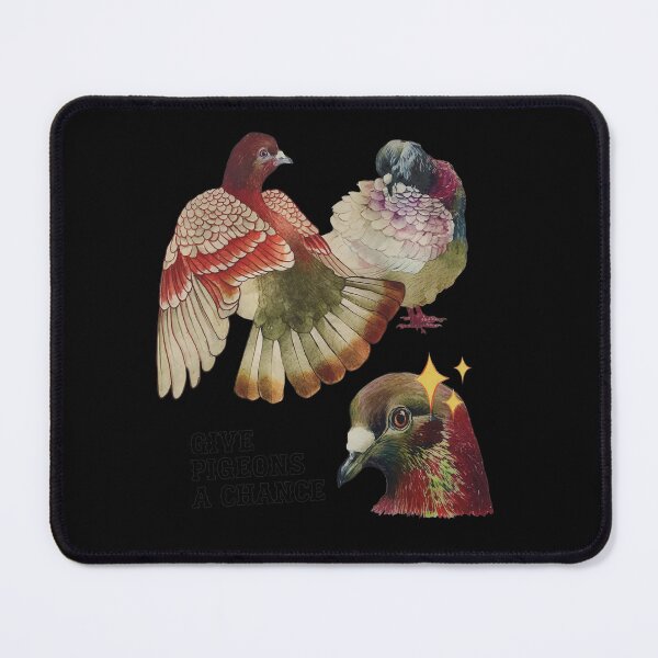 Item preview, Give Pigeons A Chance Bird Art Vintage Style designed and sold by BlossomieStore.