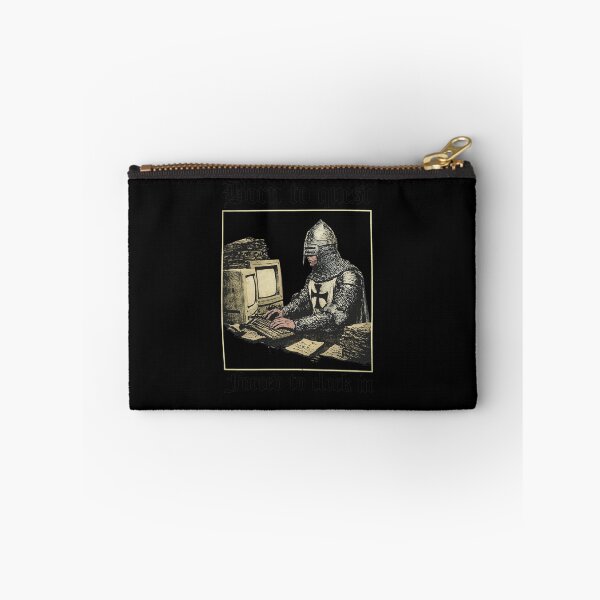 Item preview, Born to Quest Forced to Clock In Knight designed and sold by BlossomieStore.