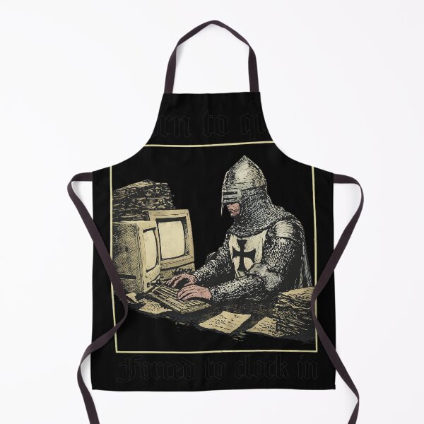 Item preview, Born to Quest Forced to Clock In Knight designed and sold by BlossomieStore.