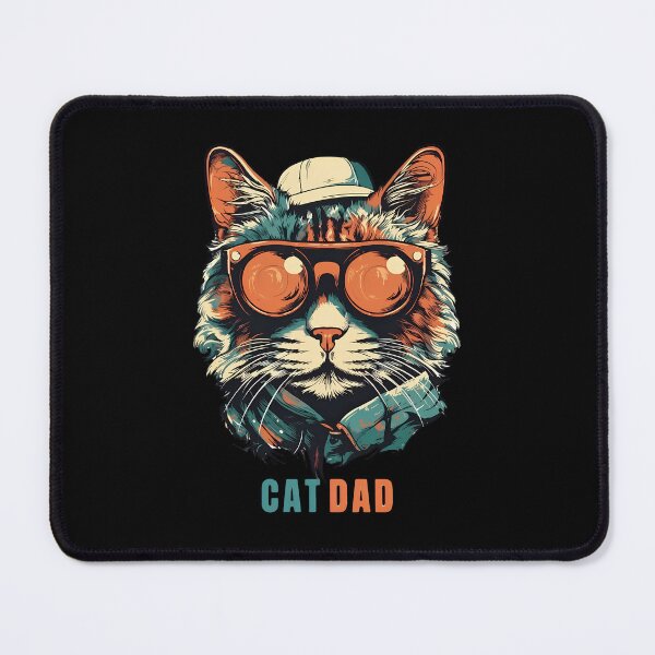 Item preview, Cool Cat Dad Retro Style Sunglasses Cap Scarf Art designed and sold by Dmo3HarkoArt.