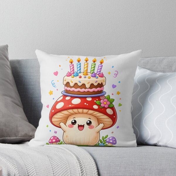 Item preview, Kawaii Mushroom Birthday designed and sold by naragon4289.
