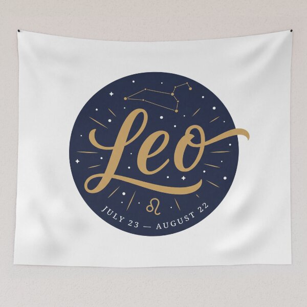 Item preview, Leo Zodiac Hand Lettered Typography Celestial Astrology Design designed and sold by Osmose-Studio ⭐⭐⭐⭐⭐.
