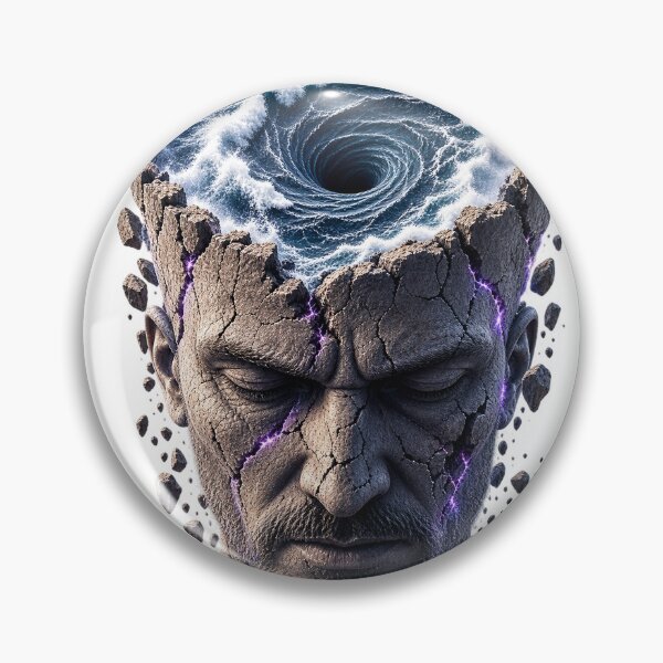 Item preview, Mind Whirlpool – Overthinking & Insomnia Surreal Art designed and sold by The Kawaii Forge.
