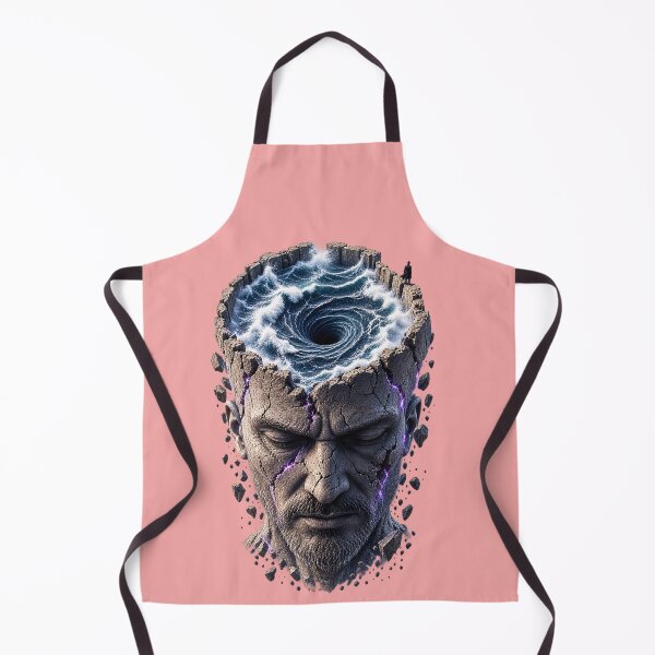 Item preview, Mind Whirlpool – Overthinking & Insomnia Surreal Art designed and sold by The Kawaii Forge.
