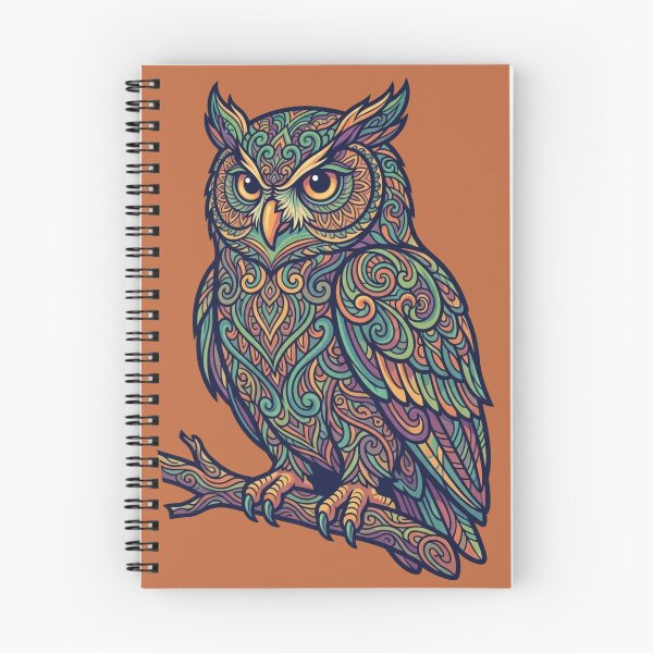 Item preview, Psychedelic Wise Owl Mandala Art designed and sold by Skyrocketz.