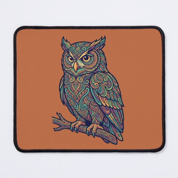 Item preview, Psychedelic Wise Owl Mandala Art designed and sold by Skyrocketz.
