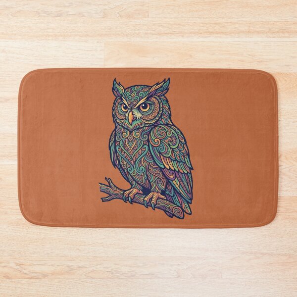 Item preview, Psychedelic Wise Owl Mandala Art designed and sold by Skyrocketz.