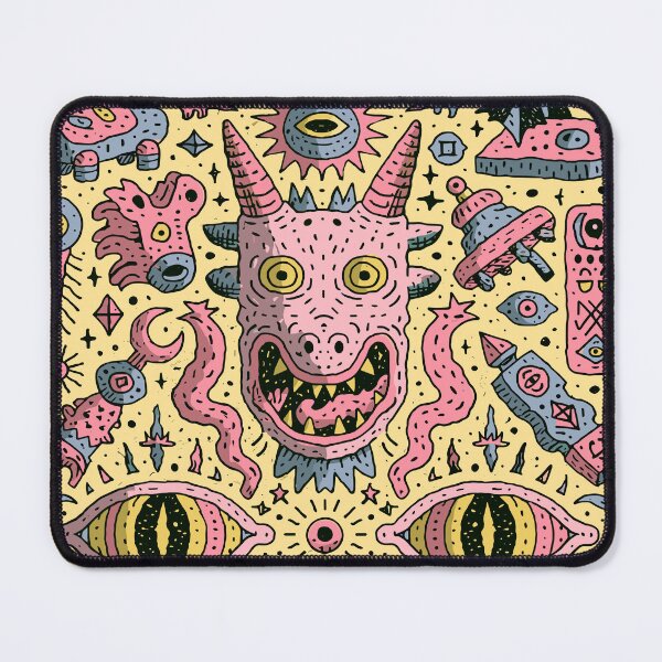 Item preview, Vibrant Psychedelic Monster Eye Doodle designed and sold by Romgora.