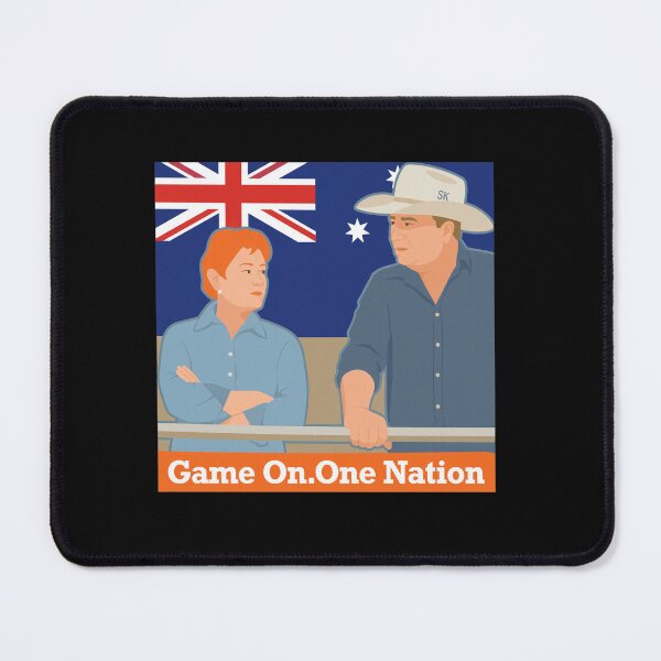 Item preview, Game On One Nation Political Parody Art designed and sold by BlossomieStore.