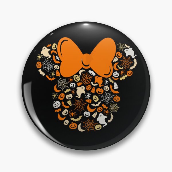 Item preview, Minnie Mouse Halloween Silhouette with Spooky Icons designed and sold by GoldenField41.