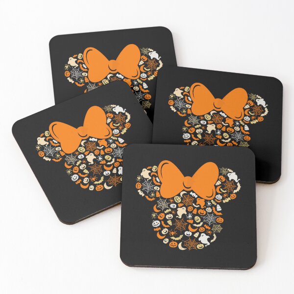 Item preview, Minnie Mouse Halloween Silhouette with Spooky Icons designed and sold by GoldenField41.